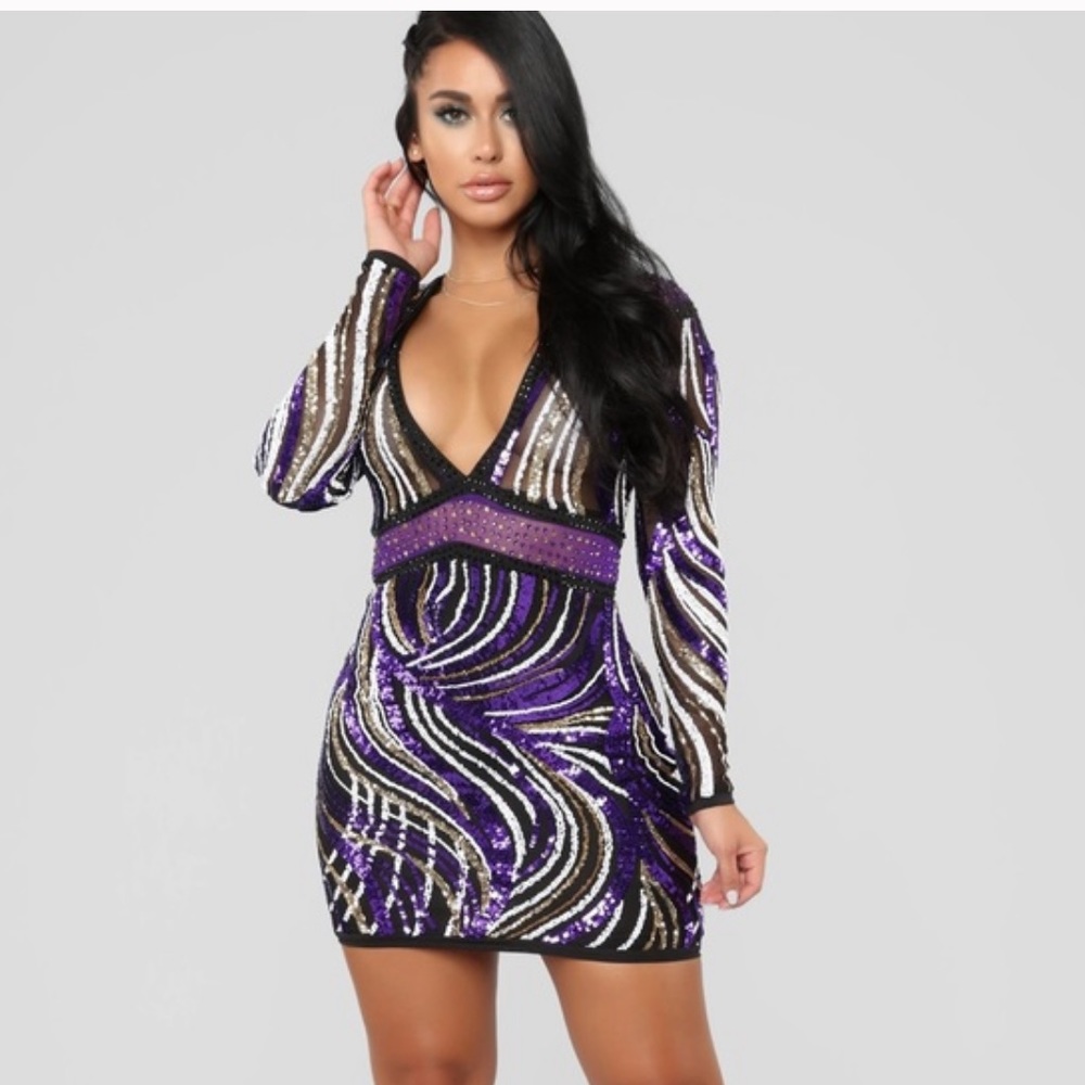 Sequin mini dress